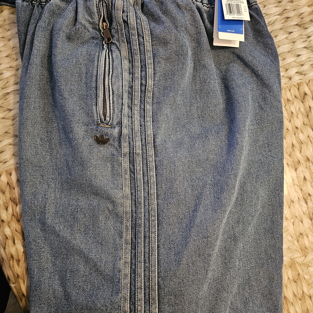 Adidas Originals KE1071 Women's Medium Vintage Denim Pants - Picture 12 of 15